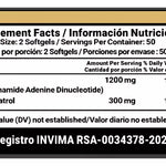 NAD resveratrolx 100 sofgels