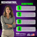 NAD+ RESVERATROL X 90 PERLAS